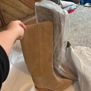 Marc Fisher Tan Over the Knee Boots